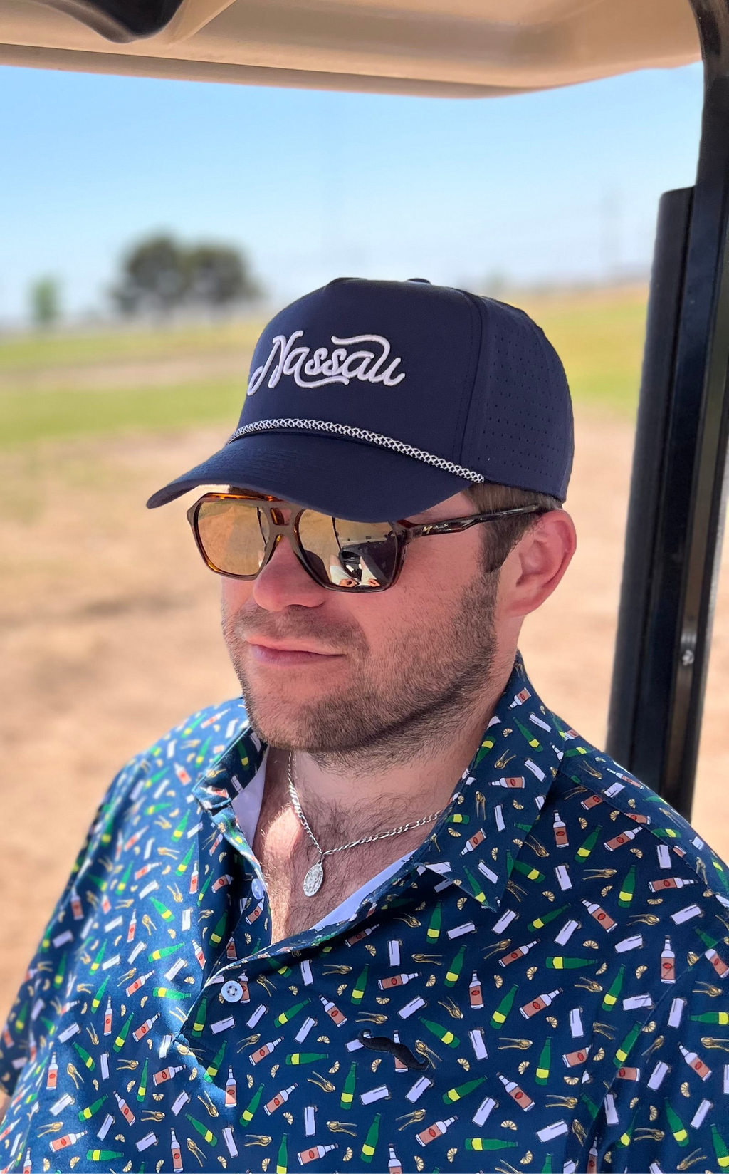 Navy Curved Bill